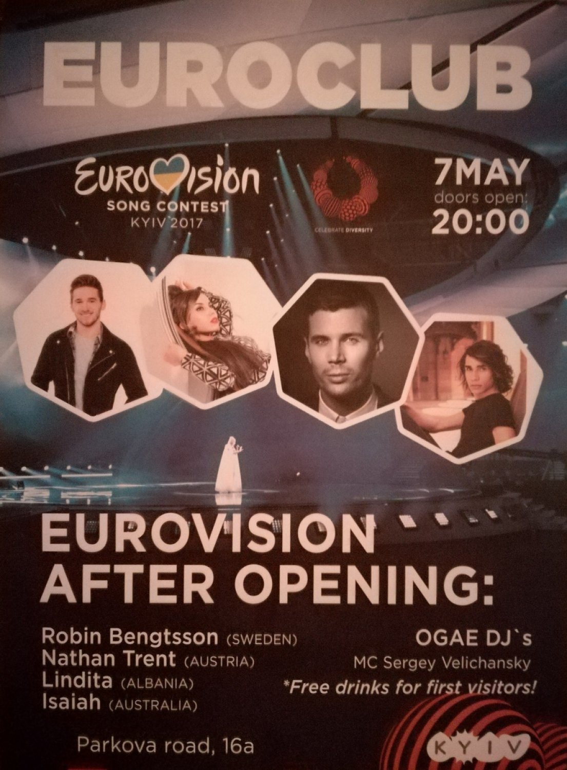 Eurovision 2017 : Europarty Opening à l'Euroclub