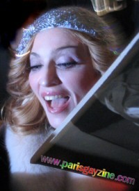 Madonna en promotion à Paris