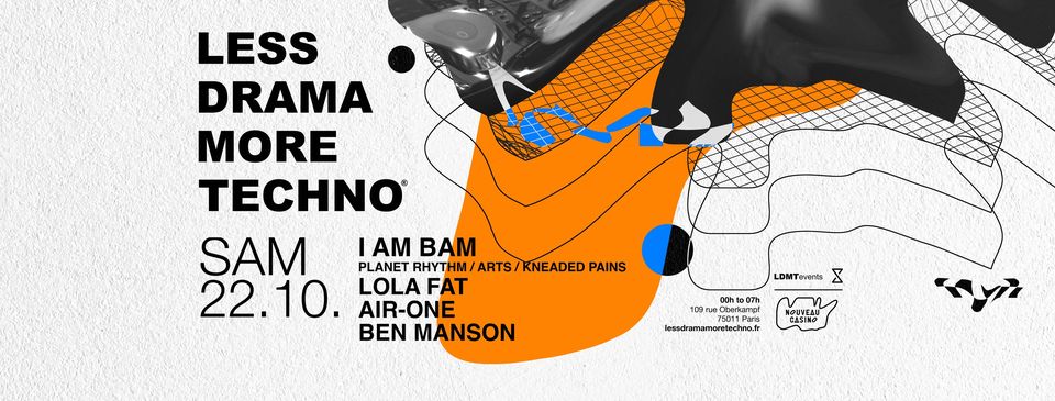Less Drama More Techno fête son 7ème anniversaire au Nouveau Casino