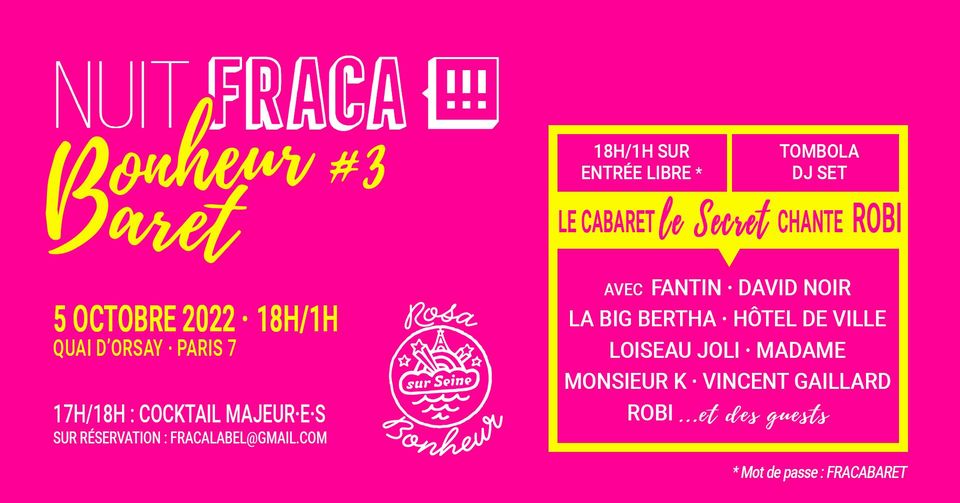 Nuit FRACABonheur #3 / 10 ans qu'"On ne meurt plus d'amour"