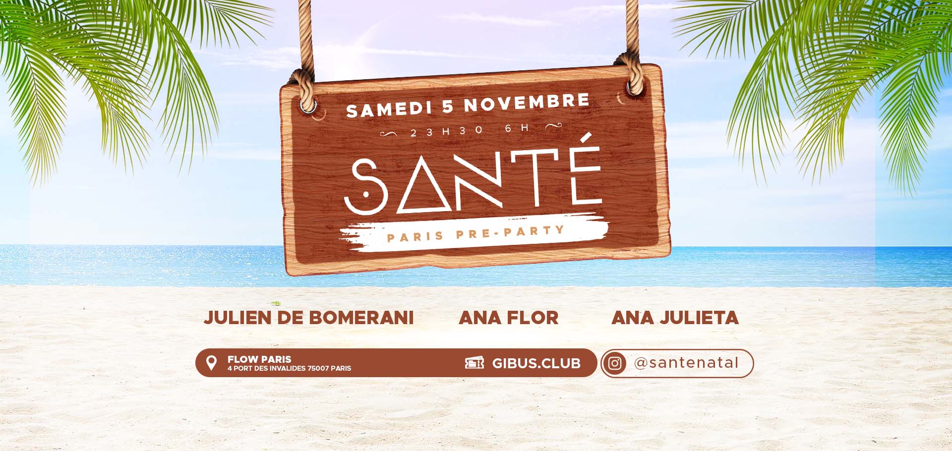 Santé Brazil Paris Pre-Party au Flow