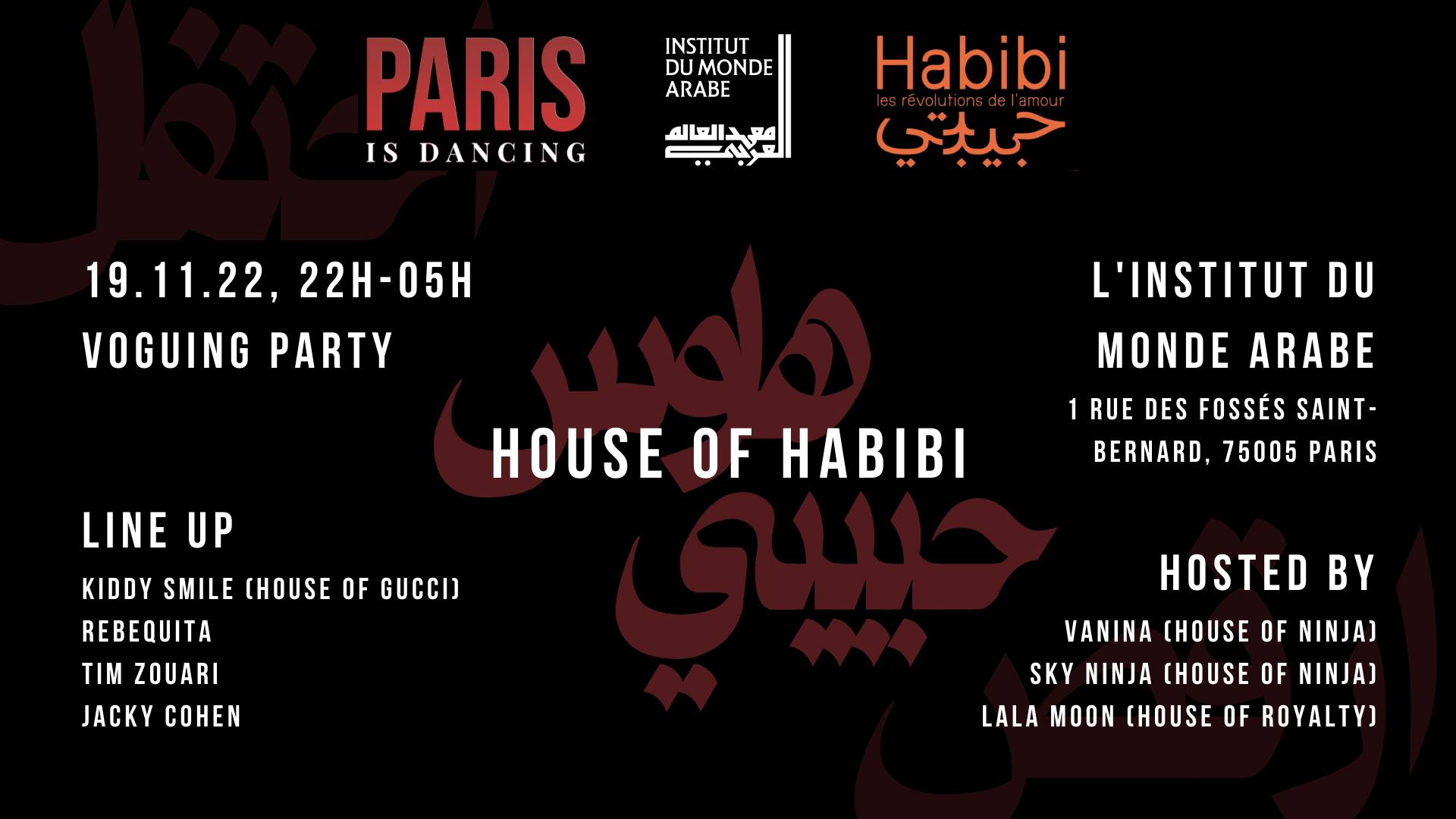 House of Habibi by Paris is Dancing à l'Institut du monde arabe