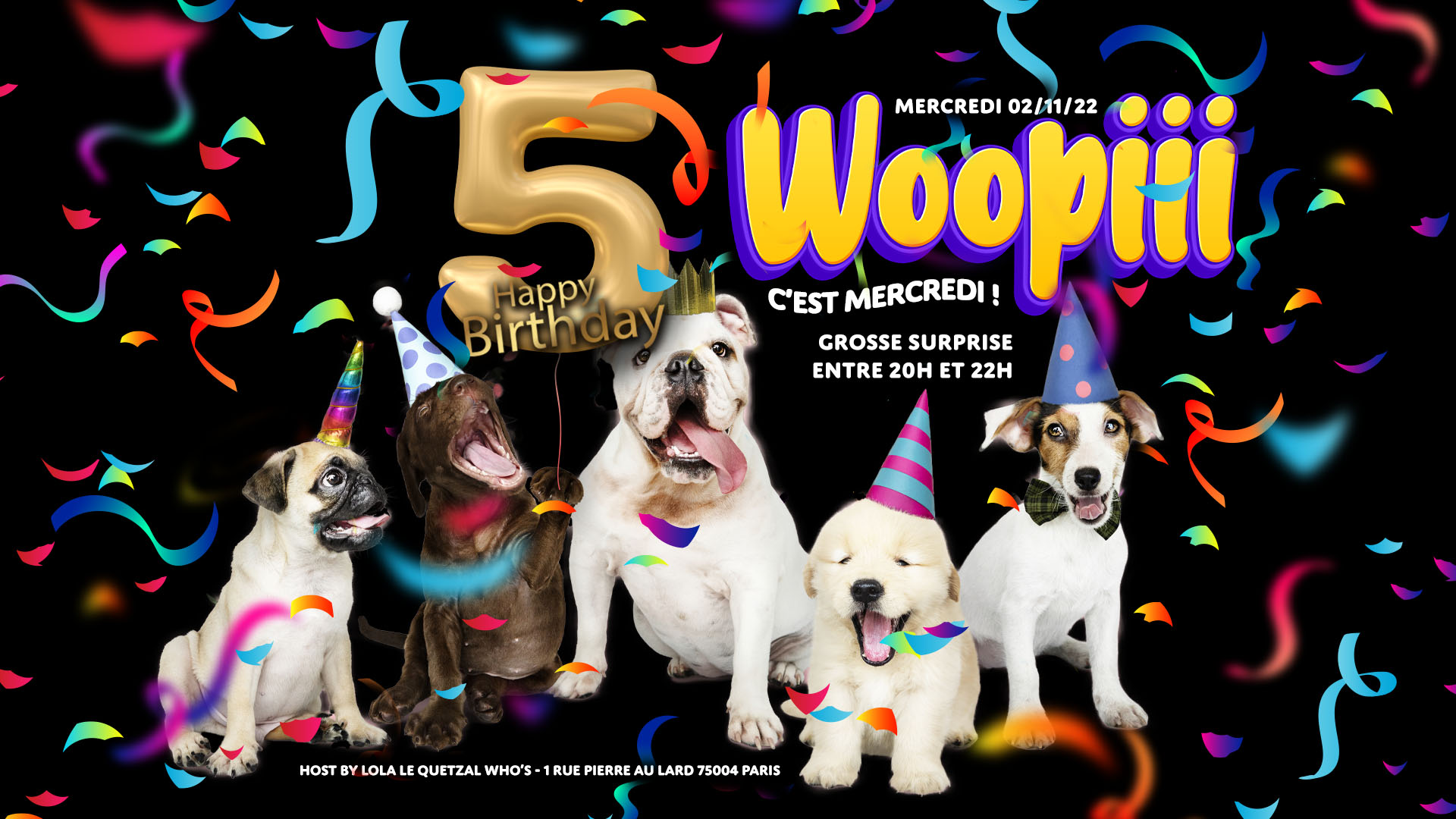Woopiii fête ses 5 ans au Who's