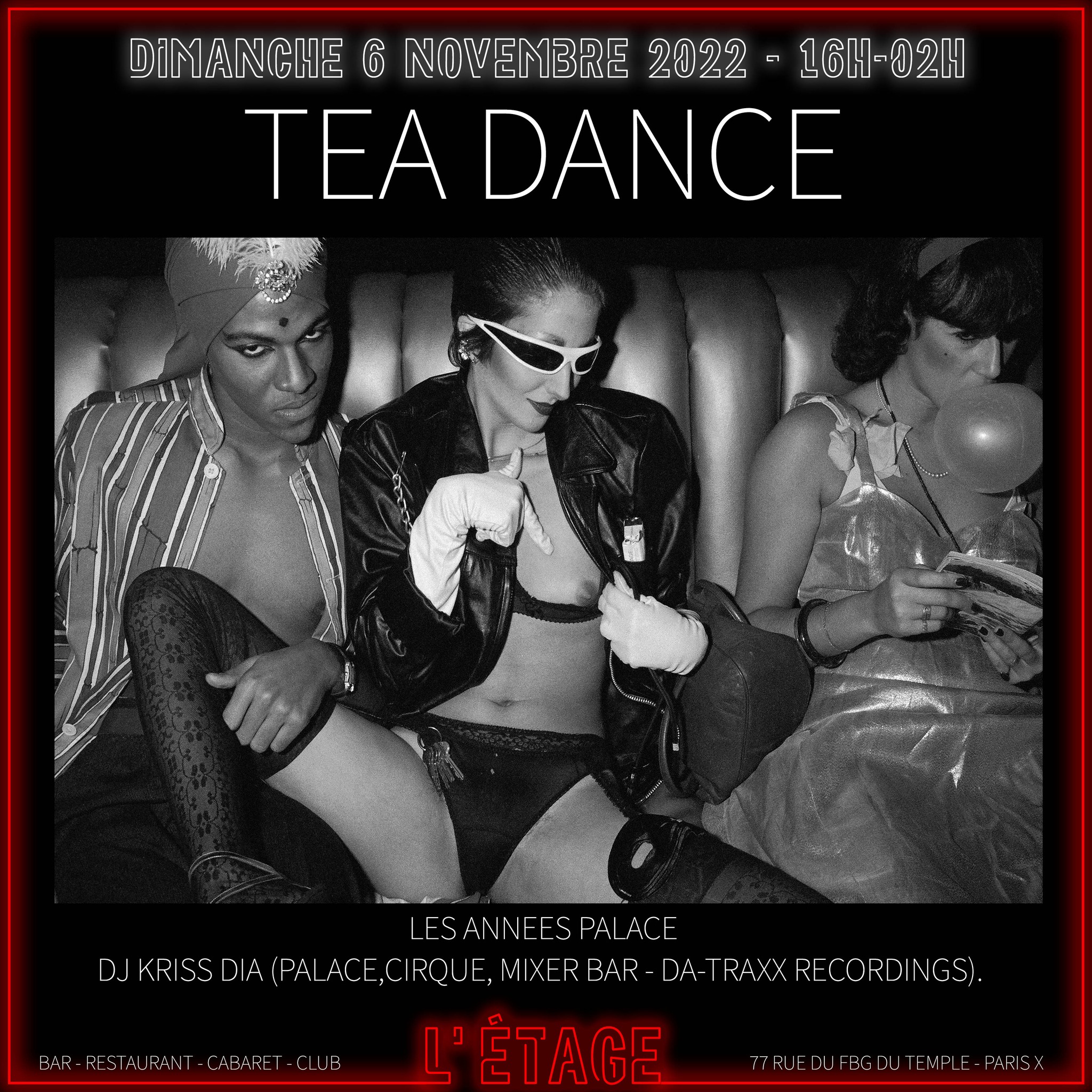 Tea Dance à L'étage du Gibus