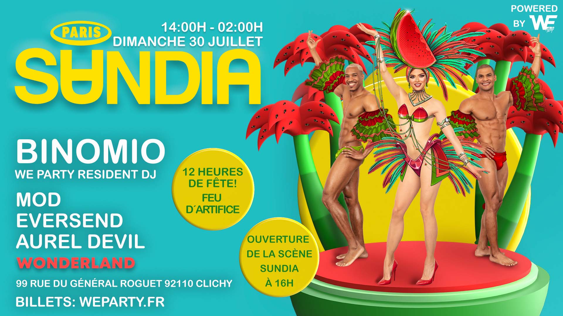 Sundia by WE Party au Wonderland