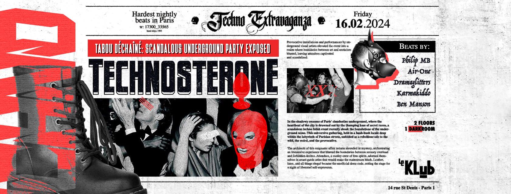 Technosterone à Le KLub