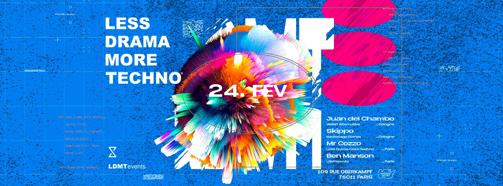 Less Drama More Techno au Nouveau Casino
