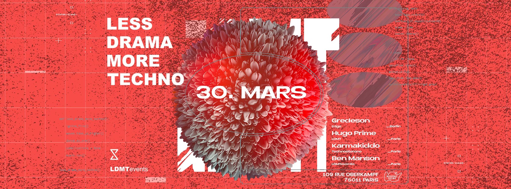 Less Drama More Techno au Nouveau Casino