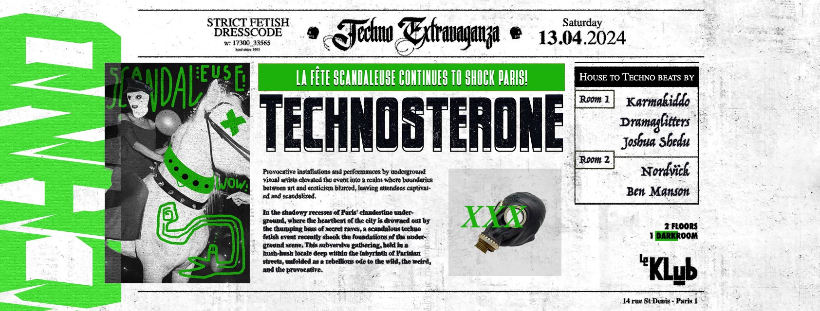 Technosterone à Le Klub