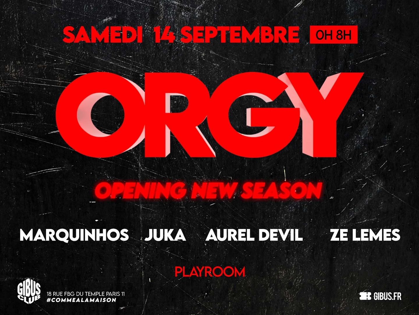 ORGY au Gibus