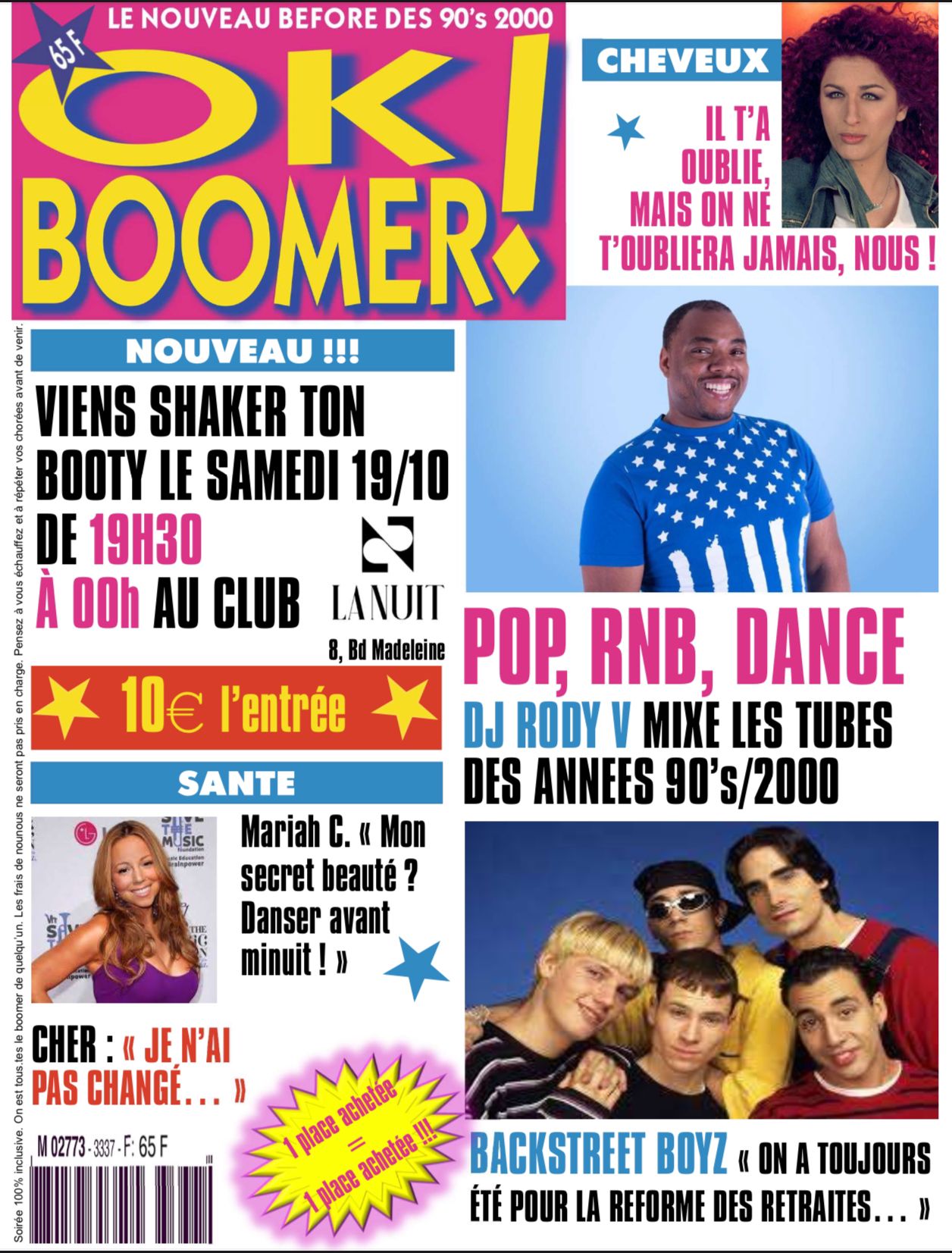 OK Boomer! première 19h30/Minuit à La Nuit