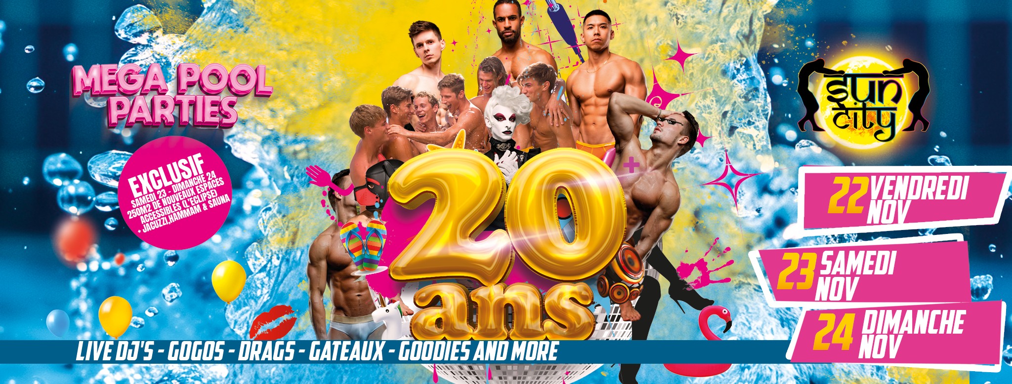 Maga Pool Party des 20 ans du Sun City