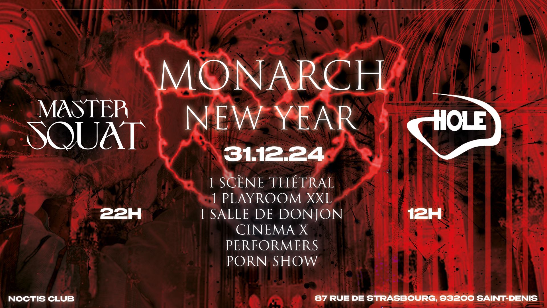 La Monarch New Year au Noctis Club à Saint-Denis