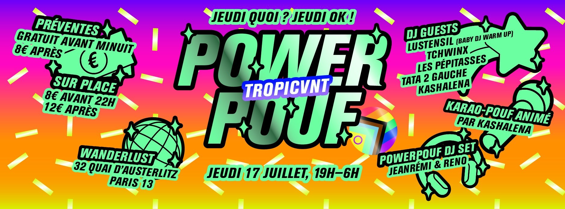 Power Pouf au Wanderlust