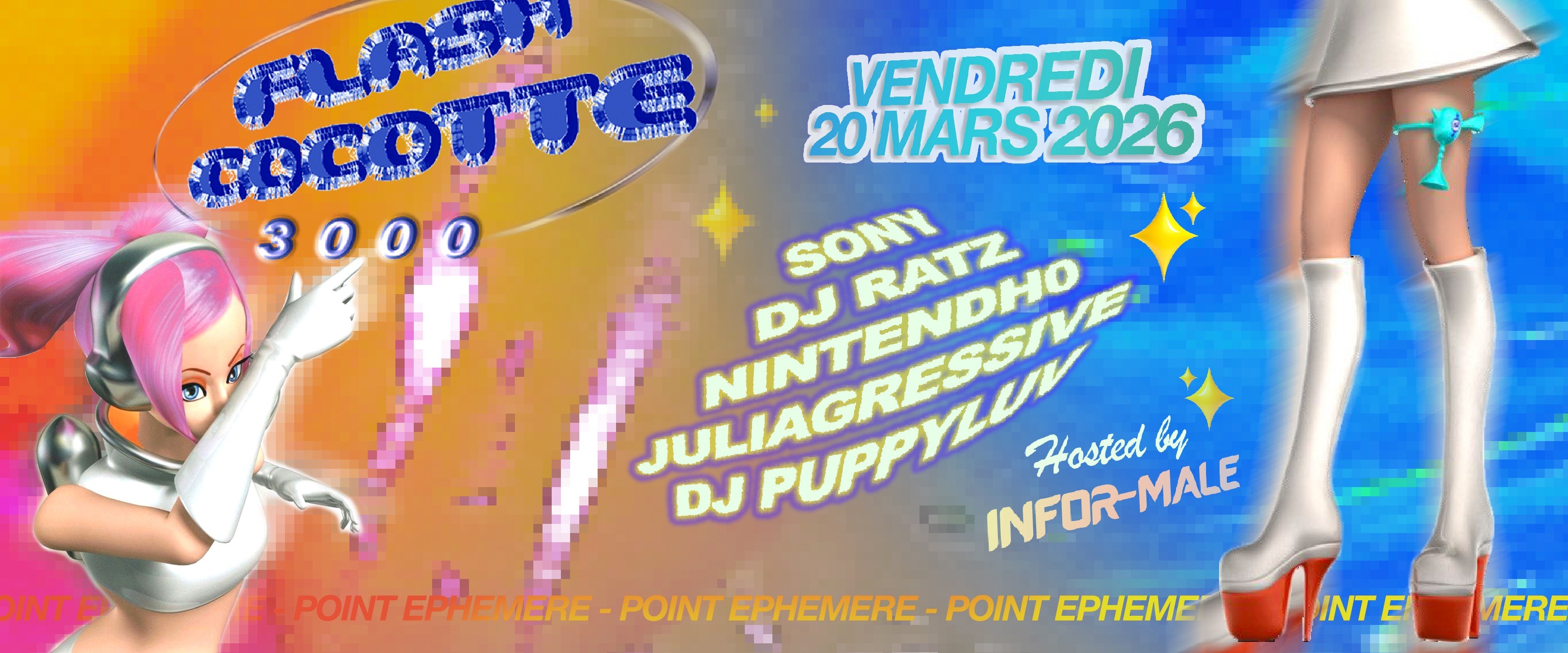 Flash Cocotte 3000 au Point Ephémère