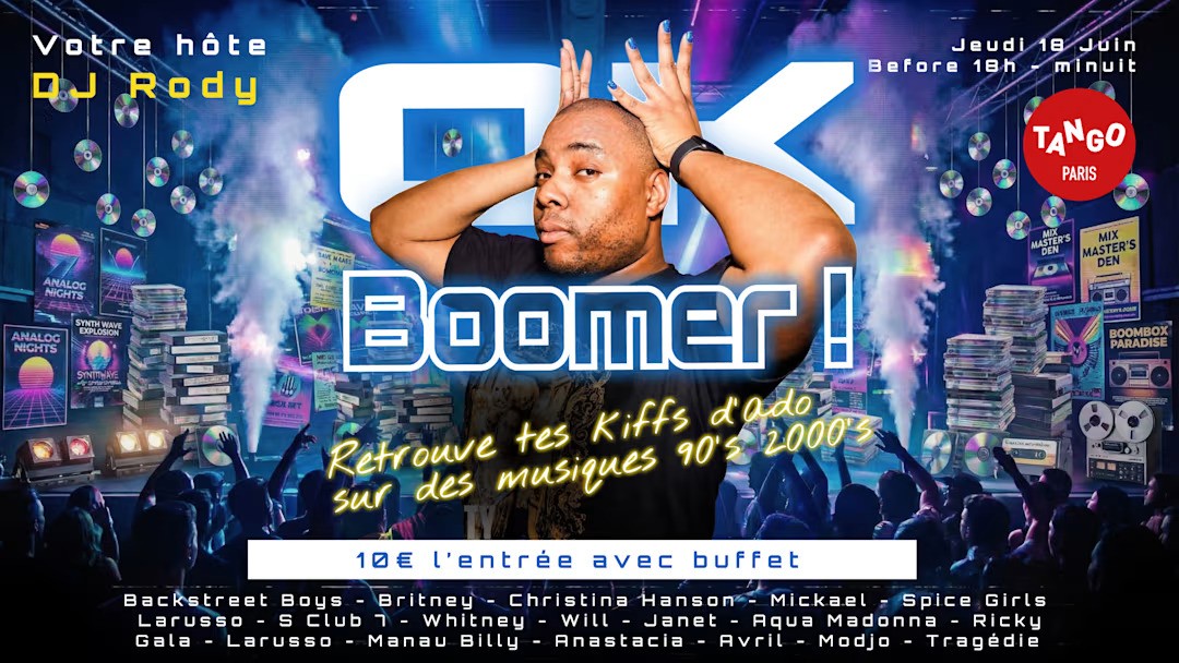 OK Boomer de 18H à 00H au Tango
