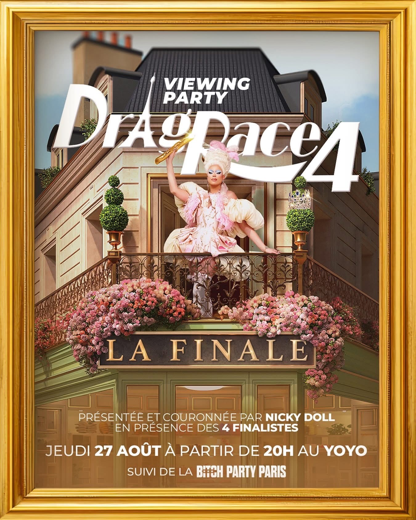 Bitch Party Drag Race France 4 Finale au YOYO Palais de Tokyo
