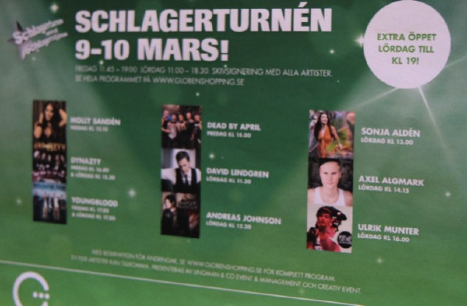 Melodifestivalen 2012 : Schlagerturnén