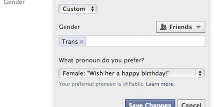 Facebook intègre d'autres genres