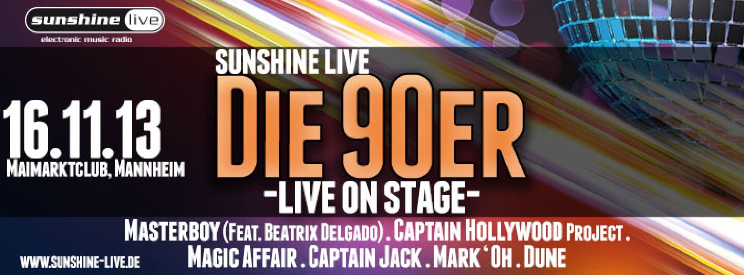 Die 90er - Live on stage à Mannheim (Allemagne – 2013)