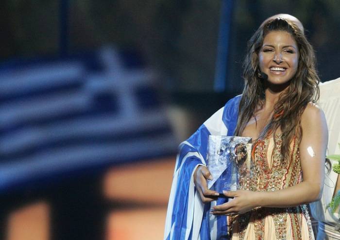 Helena Paparizou gagne l'Eurovision 2005