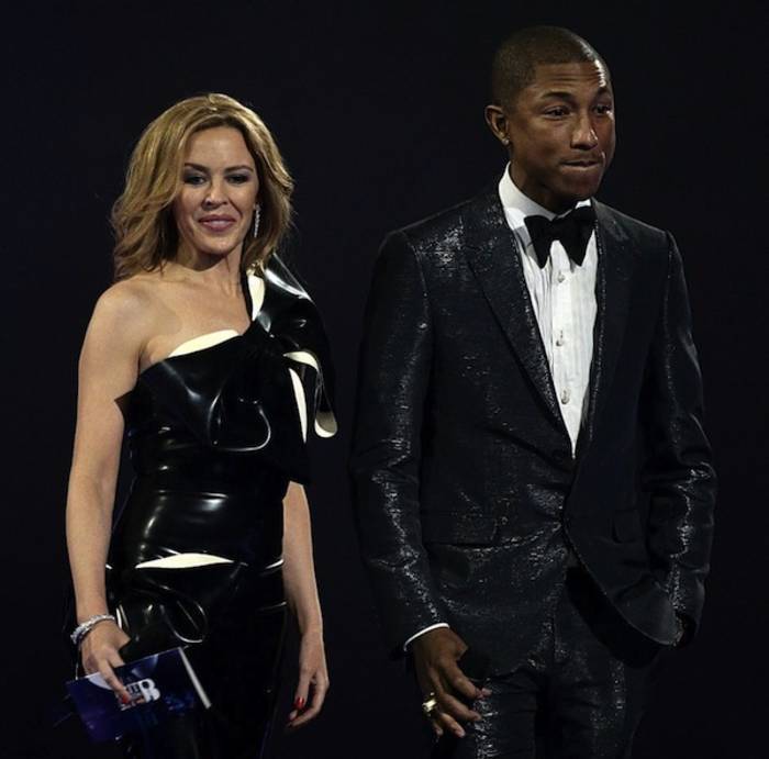 Brit Awards 2014 : Kylie Minogue & Pharrell Williams