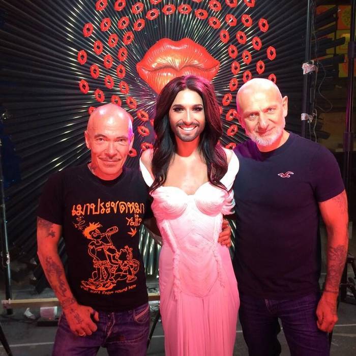 25 septembre 2014 - Conchita Wurst avec Pierre&Gilles
