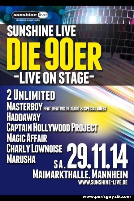 Die 90er - Live on stage à Mannheim (Allemagne - 2014)