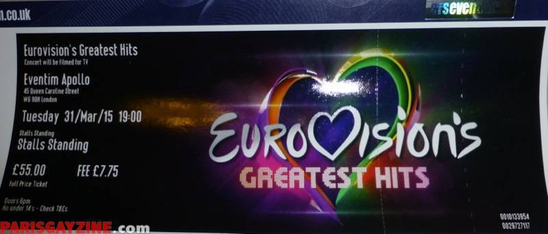 Eurovision Greatest hits (Londres - 2015)