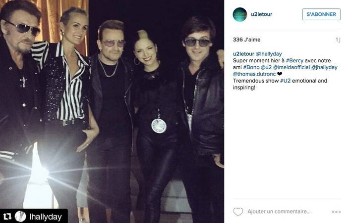 U2 et Johnny Hallyday