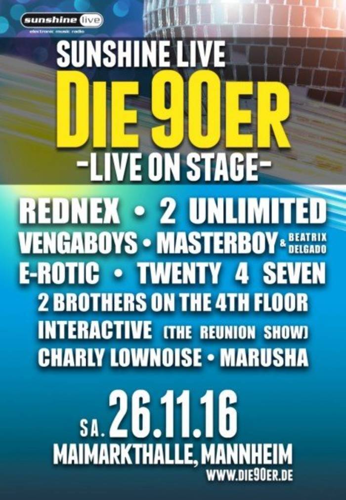 Sunshine Live / Die 90er live on stage