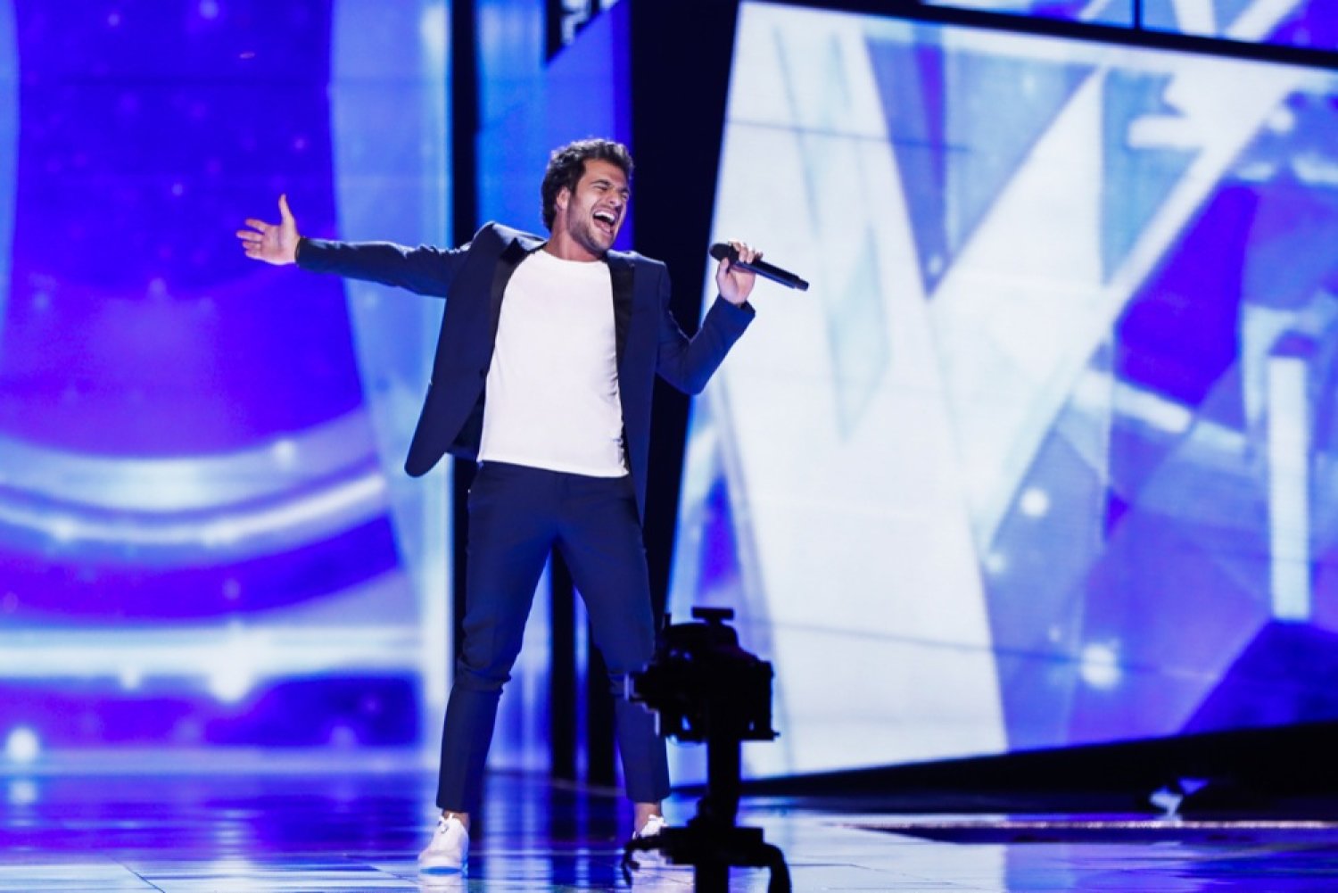 Eurovision 2016 : Première répétition d'Amir (France)