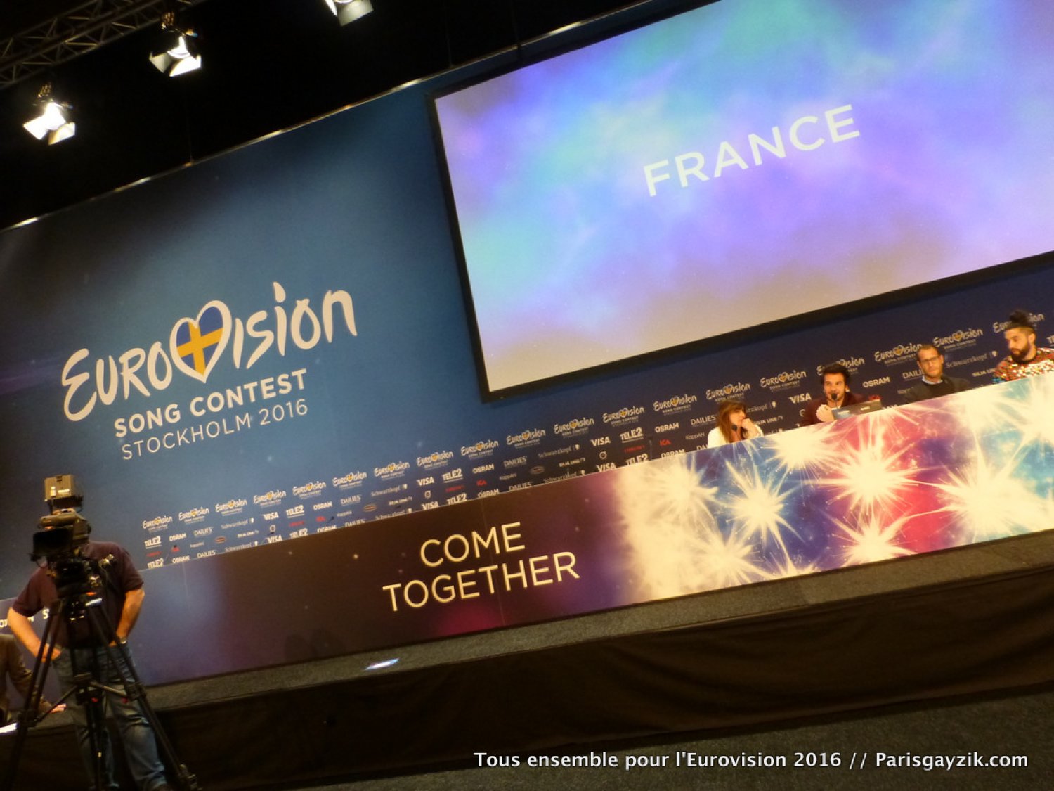 Eurovision 2016 : Deuxième jour de répétition d'Amir (France)