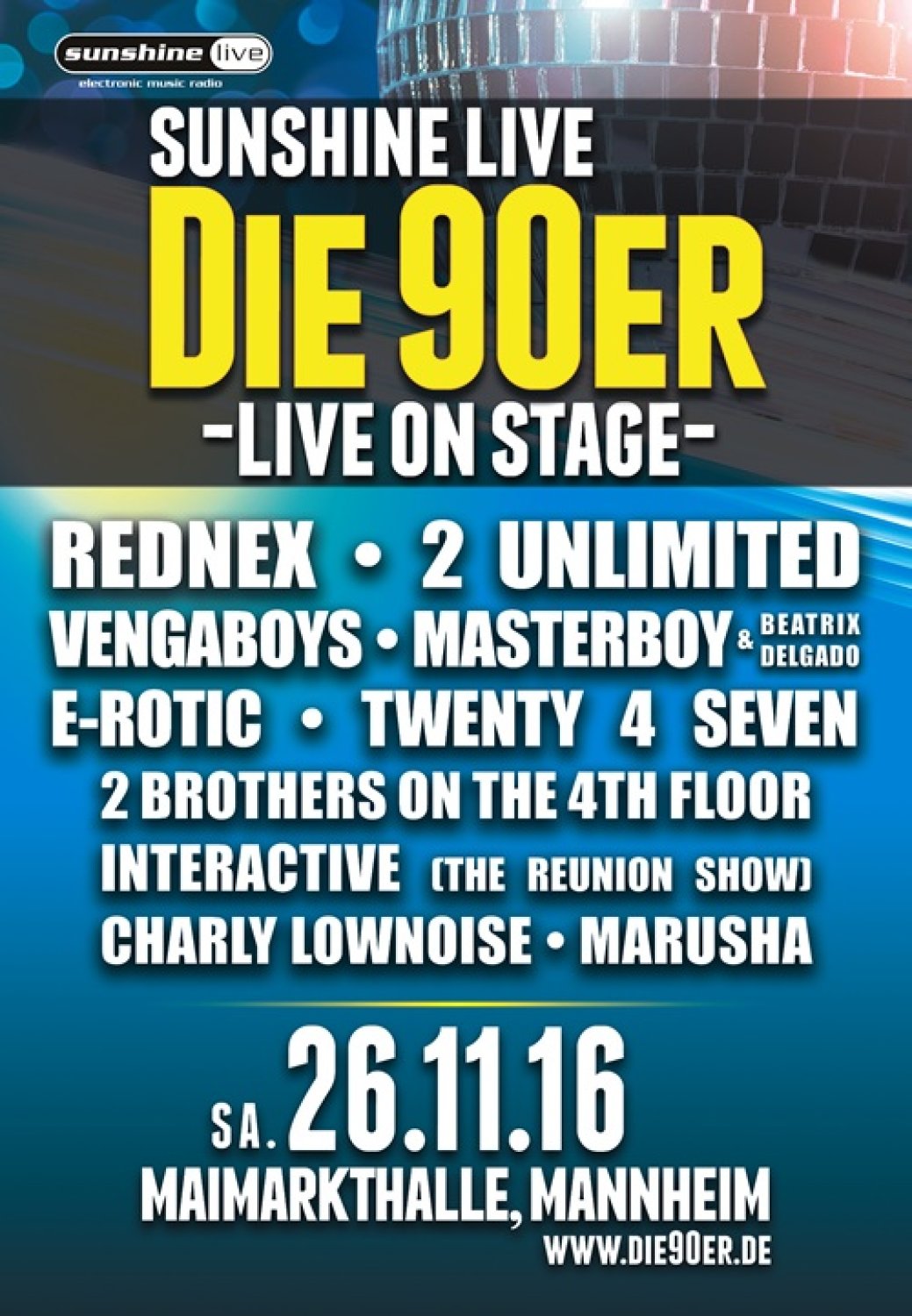 Die 90er Live on stage 2016