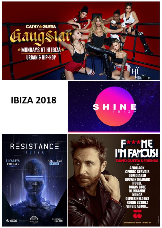 Ibiza, la programmation 2018