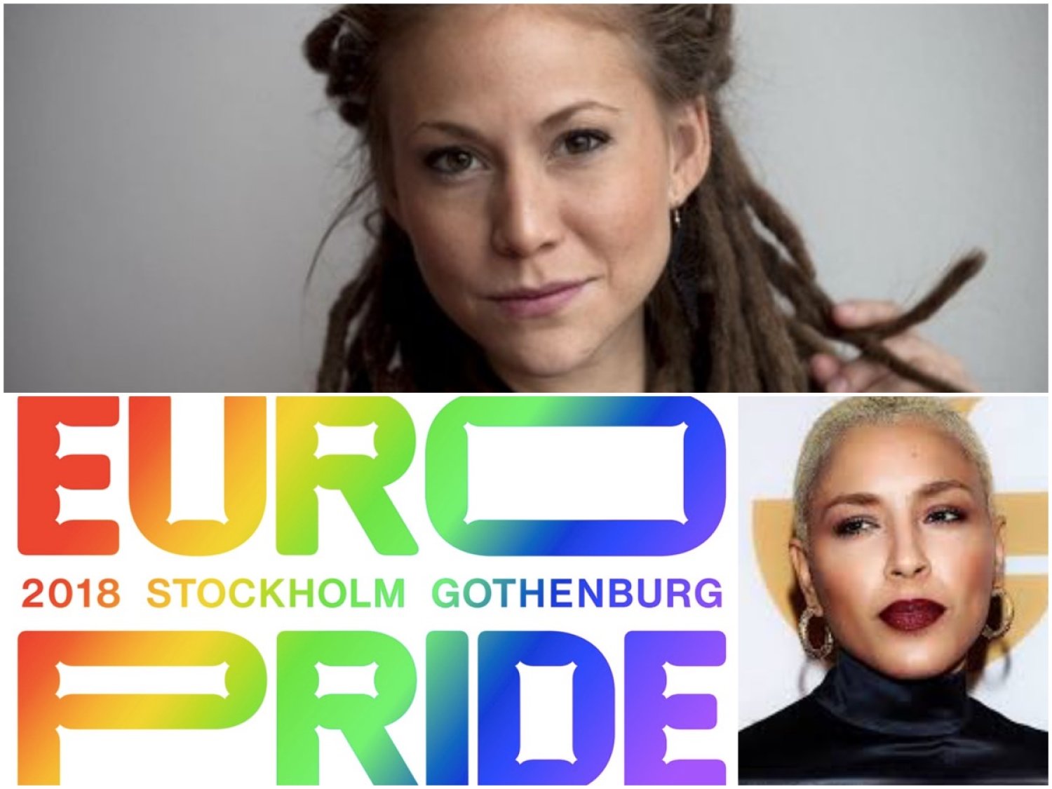 Loreen et Mariette en concert à l'Europride 2018 en Suède