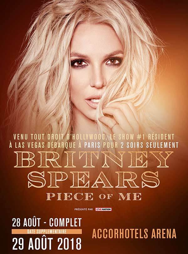 Britney Spears à l'AccorHotels Arena (Paris - 2018)