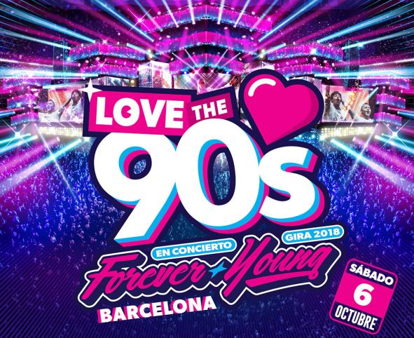 Love the 90s en concert Barcelone 2018