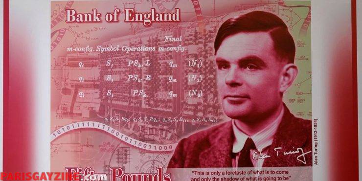 Billet de 50 livres avec Alan Turing