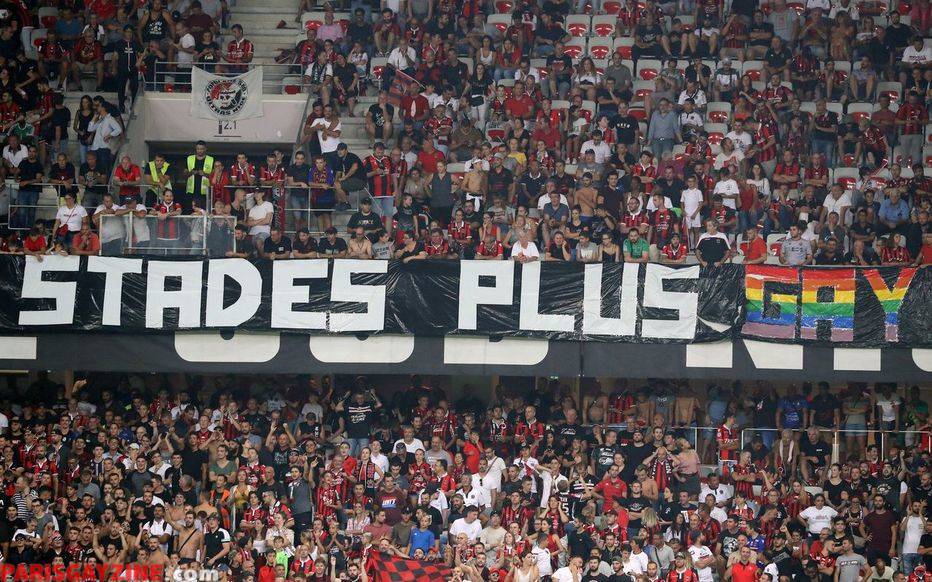Banderole lors du Nice - OM