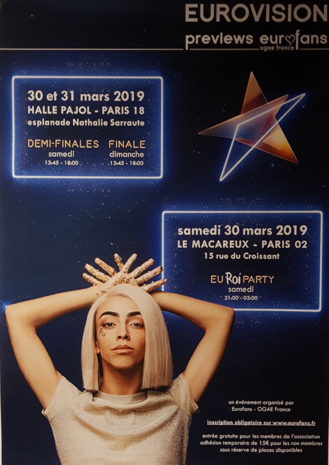 Eurovision 2019 : Bilal Hassani aux previews de l'OGAE France