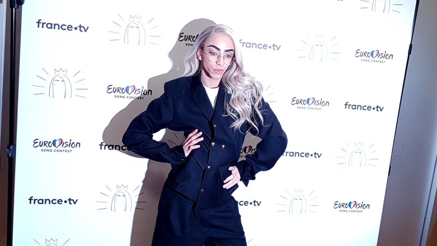 Bilal Hassani lors de la conférence de presse France Télévisions