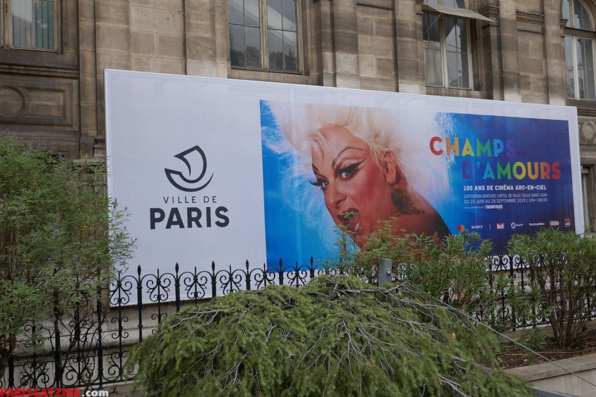 Exposition Champs d'Amours, 100 ans de cinéma arc-en-ciel à l'Hôtel de Ville de Paris