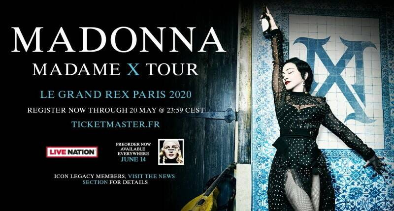 Madonna au Grand Rex Paris 2020