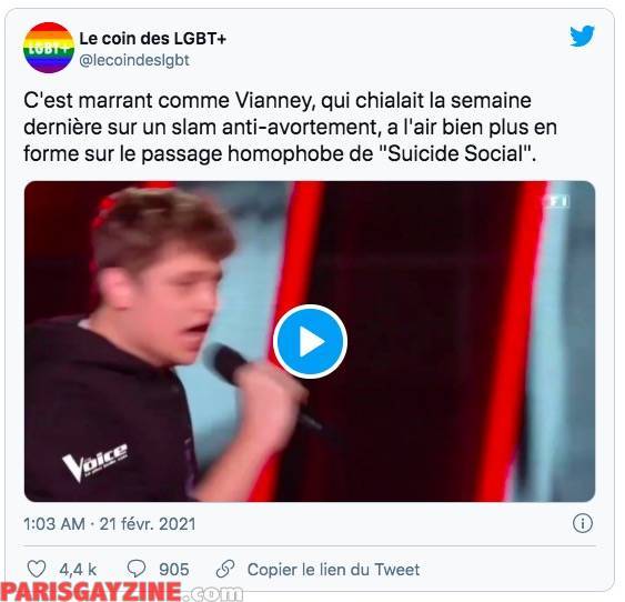 Vianney est homophobe ?