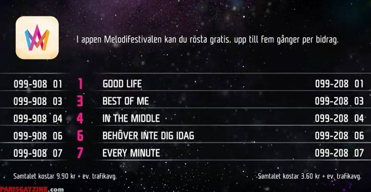 Melodifestivalen 2021 : 4ème demi-finale