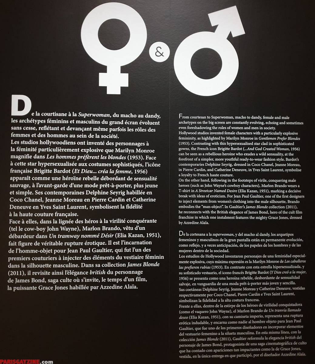 Exposition Cinémode de Jean-Paul Gaultier