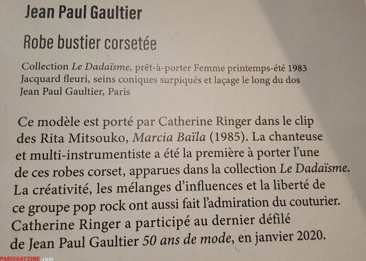 Exposition Cinémode de Jean-Paul Gaultier