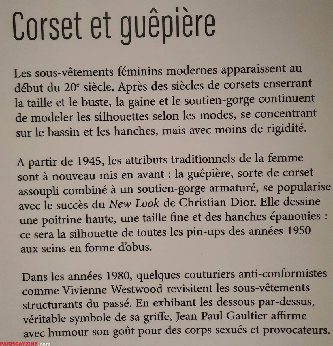 Exposition Cinémode de Jean-Paul Gaultier