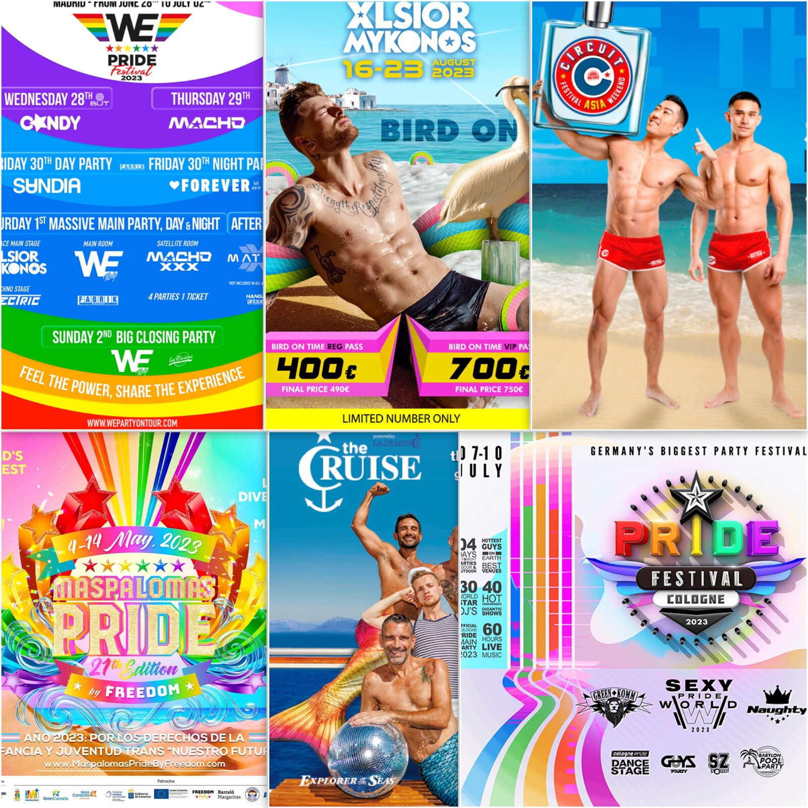 Les festivals gays de cet été 2023